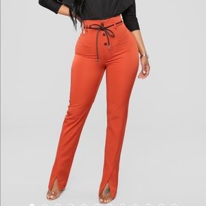 Feelin' Something For You Pants - Rust